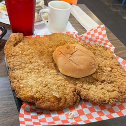 Corner Cafe - These are definitely hand pounded, bread, and fried. meaty and great taste. $5.99!