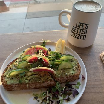 Better Buzz Coffee Hillcrest - Avocado toast. A bit pricey for 1 toast. - Coffee & Tea Near Me - San Diego, California