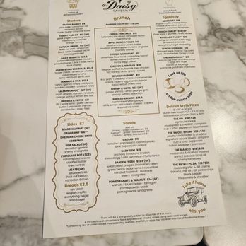 The Daisy Tavern - Food menu - Bars Near Me - Conshohocken, Pennsylvania The Daisy Tavern - Food menu - Bars Near Me - Conshohocken, Pennsylvania