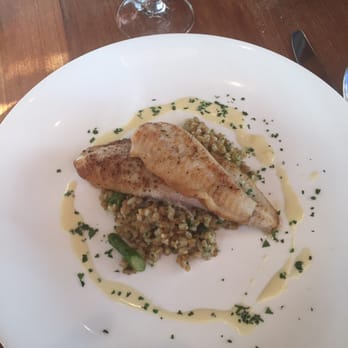 Brix - Sole with farro and asparagus--excellent! - New American Near Me - Napa, California Brix - Sole with farro and asparagus--excellent! - New American Near Me - Napa, California