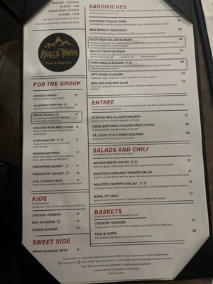 Menu photo 1 Bull's Tooth Skykomish, WA Menu photo 1 Bull's Tooth Skykomish, WA
