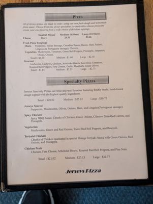 Menu photo 5 Jerseys Pizza San Bernardino, CA
