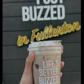 Better Buzz Coffee - Fullerton - Lavender latte with vanilla cold foam - Coffee & Tea Near Me - Fullerton, California Better Buzz Coffee - Fullerton - Lavender latte with vanilla cold foam - Coffee & Tea Near Me - Fullerton, California