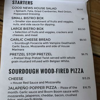 Good News Brewing Defiance - Food menu - Brewpubs Near Me - Defiance, Missouri Good News Brewing Defiance - Food menu - Brewpubs Near Me - Defiance, Missouri