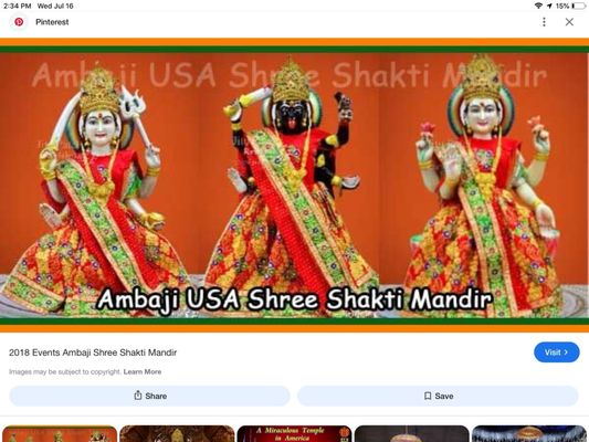 Ambaji USA - Shree Shakti Mandir by null