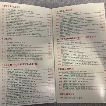 Szechwan Kitchen - Menu 11. 2025 - Chinese Near Me - Phoenix, Arizona