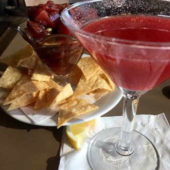 Sam's Chowder House - Poke and Hangar One Raspberry Lemon Martini - Seafood Near Me - Half Moon Bay, California Sam's Chowder House - Poke and Hangar One Raspberry Lemon Martini - Seafood Near Me - Half Moon Bay, California