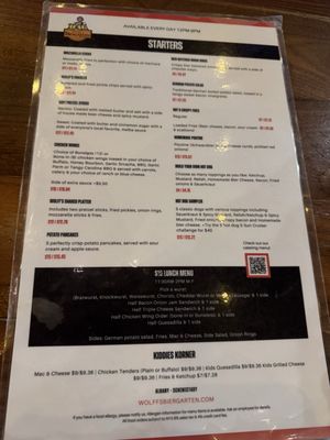 Menu photo 2 Wolff's Biergarten Albany, NY Menu photo 2 Wolff's Biergarten Albany, NY