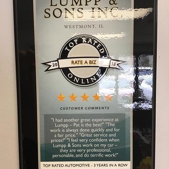 Lumpp & Sons - Auto Repair Near Me - Westmont, Illinois