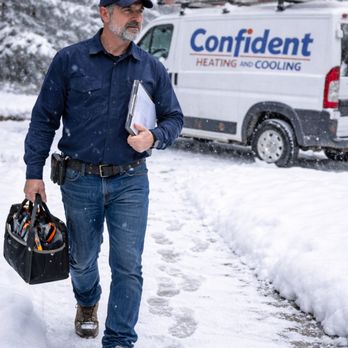 Confident Heating & Cooling - We show up on time - Heating & Air Conditioning/HVAC Near Me - Temple, Pennsylvania Confident Heating & Cooling - We show up on time - Heating & Air Conditioning/HVAC Near Me - Temple, Pennsylvania
