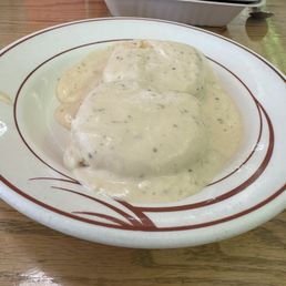 Delicious, fresh biscuits and gravy Delicious, fresh biscuits and gravy