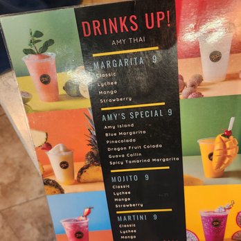 Amy Thai Bistro - Drinks menu - Thai Near Me - Brooklyn, New York