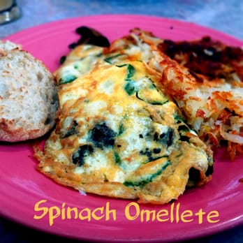 Crest Cafe - Spinach Omellete - Cafes Near Me - San Diego, California