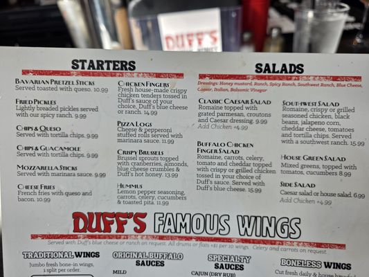 Menu photo 7 Duff's Famous Wings Tampa, FL Menu photo 7 Duff's Famous Wings Tampa, FL
