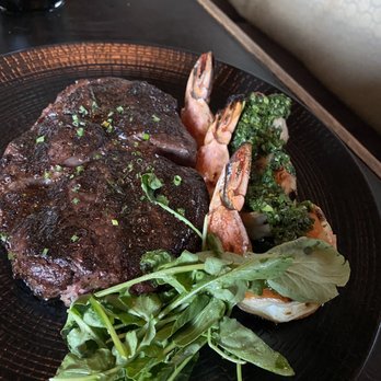 Bourbon Steak - 14 Oz Rib Eye, 7x Ranch, Wagyu with grilled shrimp (Medium) - Steakhouses Near Me - Washington, DC, District of Columbia