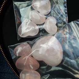 Heart shaped polished rose quartz stones. Perfect!