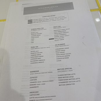 Straw & Bubbles Tea Bar - Drink menu - Bubble Tea Near Me - Glenview, Illinois