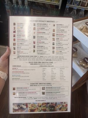 Menu photo 3 Park Avenue Smoothie Cafe Winter Park, FL Menu photo 3 Park Avenue Smoothie Cafe Winter Park, FL