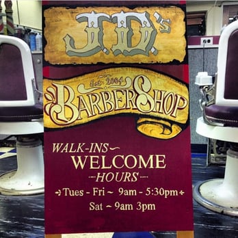 Jd's Barber Shop - Hand painted sandwich board sign. TOT$KE - Barbers Near Me - Philadelphia, Pennsylvania
