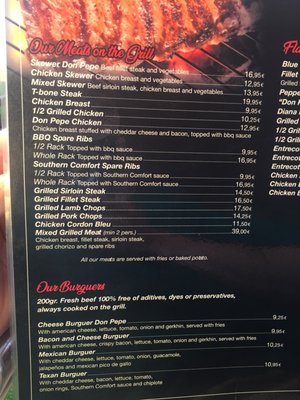 Menu photo 4 Grill Don Pepe Corralejo, GC