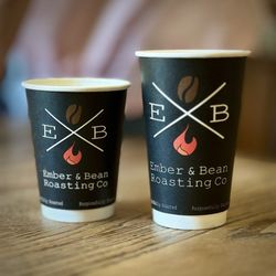 Ember and Bean Roasting - L-R fresh brew, pour over