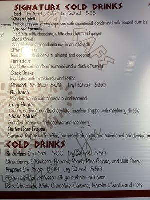 Menu photo 5 Qualla Java Cafe Cherokee, NC