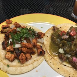 Taco Al Pastor and Taco Carne Acadia Taco Al Pastor and Taco Carne Acadia