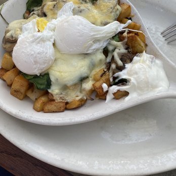 Turning Point - Popeye skillet with poached eggs - Breakfast & Brunch Near Me - Long Branch, New Jersey