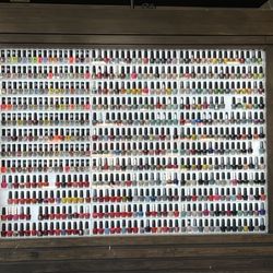 Apollo Nail and Spa - So many polish colors. Same amount in the other side.