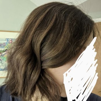 Salt Hair - I requested face framing balayage. Instead I received stripes and no face framing color. - Hair Salons Near Me - Cheshire, Connecticut Salt Hair - I requested face framing balayage. Instead I received stripes and no face framing color. - Hair Salons Near Me - Cheshire, Connecticut
