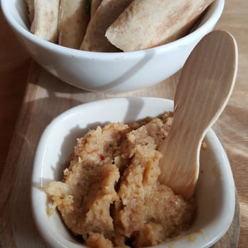 Lola - Cauliflower Anchovy Spread with Pita - Greek Near Me - Seattle, Washington Lola - Cauliflower Anchovy Spread with Pita - Greek Near Me - Seattle, Washington