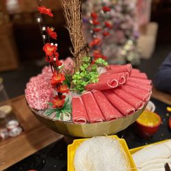 Wei Shu Wu Hotpot - Ribeye and beef short rib.