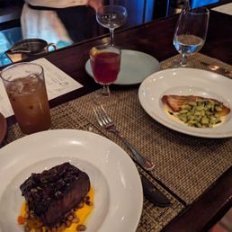 Beef short rib and red snapper