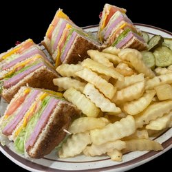 Sunrise Cafe - Ham and Cheese Club Sandwich