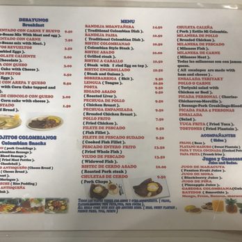 Mi Colombia Cafeteria - Food menu - Colombian Near Me - Miami Beach, Florida Mi Colombia Cafeteria - Food menu - Colombian Near Me - Miami Beach, Florida