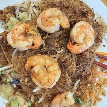 Greatest Thai Restaurant - Special Phad Thai with Prawn (bean thread noodle) - Thai Near Me - Kent, Washington Greatest Thai Restaurant - Special Phad Thai with Prawn (bean thread noodle) - Thai Near Me - Kent, Washington