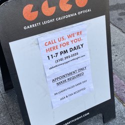 Garrett Leight California Optical - Current hours and outreach methods