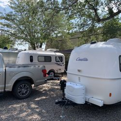 Trailer Ranch - Our Casita along side another.  We have shade.