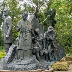 Battle Creek Linear Park - Underground railroad monument