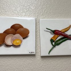 Attaching the two paintings she did for my kitchen :)