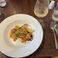 Cuchullin - Scallops with butternut purée and pancetta