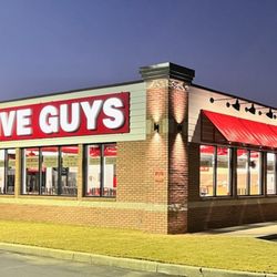 Five Guys - Exterior image of the Five Guys restaurant at 450 East Nine Mile Road in Pensacola, Florida.