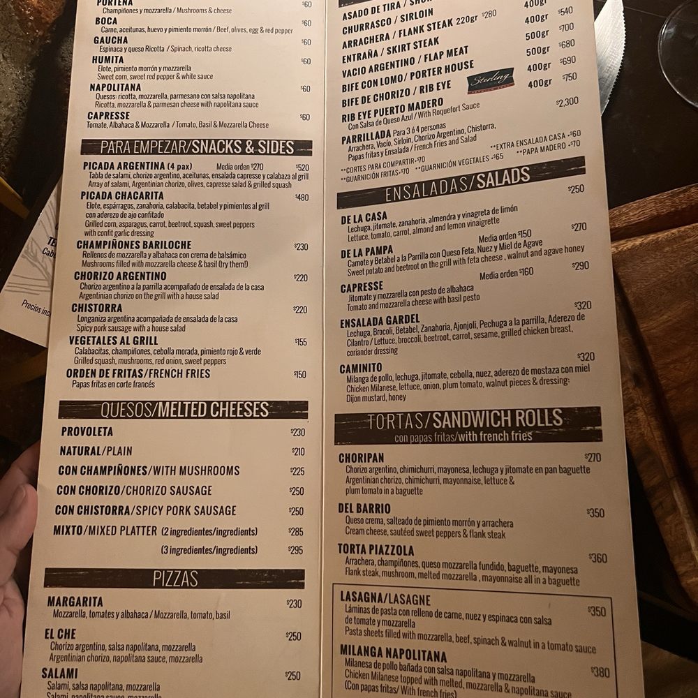 Menu Menu