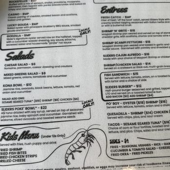 Sliders Oyster Bar - Menu - Seafood Near Me - Neptune Beach, Florida Sliders Oyster Bar - Menu - Seafood Near Me - Neptune Beach, Florida