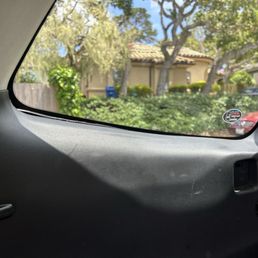 Inside of car not wiped down Inside of car not wiped down