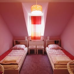 Flüsseviertel - Violettes Doppelzimmer mit Einzelbetten