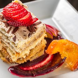 My Greek Plate - At My Greek Plate we take great pride in our presentation. The tiramisu is a great way to end the day. Pair with a Greek Coffee!