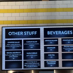 Grassa - Beverage menu