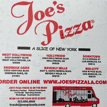 Joe’s Pizza Beverly Hills - Other locations available too - Pizza Near Me - Beverly Hills, California Joe’s Pizza Beverly Hills - Other locations available too - Pizza Near Me - Beverly Hills, California