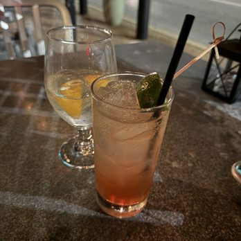Trattoria Marcella - Water with lemon and a Blushing Buffalo. P.S. -- the best bourbon cocktail I've ever had! - Italian Near Me - Saint Louis, Missouri Trattoria Marcella - Water with lemon and a Blushing Buffalo. P.S. -- the best bourbon cocktail I've ever had! - Italian Near Me - Saint Louis, Missouri